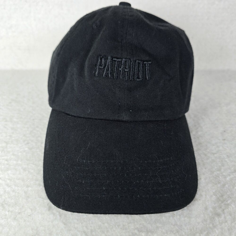 Black On Black PATRIOT Embroidered Baseball Cap